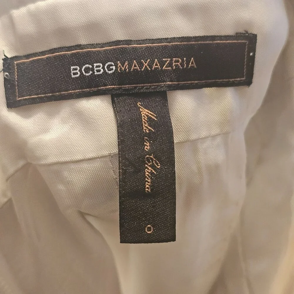 BCBGMaxazria 2009 Taylor Swift Off White-Beige Corozo VVV6D633 Lined Mini Dress - Picture 11 of 12